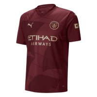 Camiseta Manchester City Erling Haaland #9 Tercera Equipación Replica 2024-25 mangas cortas